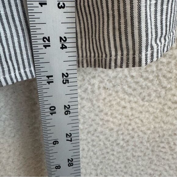 J Crew Square Neck Linen Tank Top Womens Small Stripe‎ - Picture 7 of 7